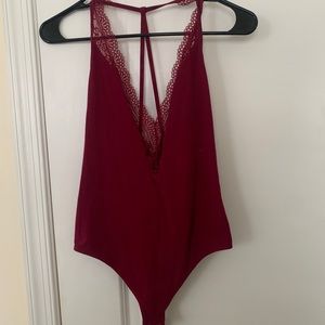 Red Express Bodysuit